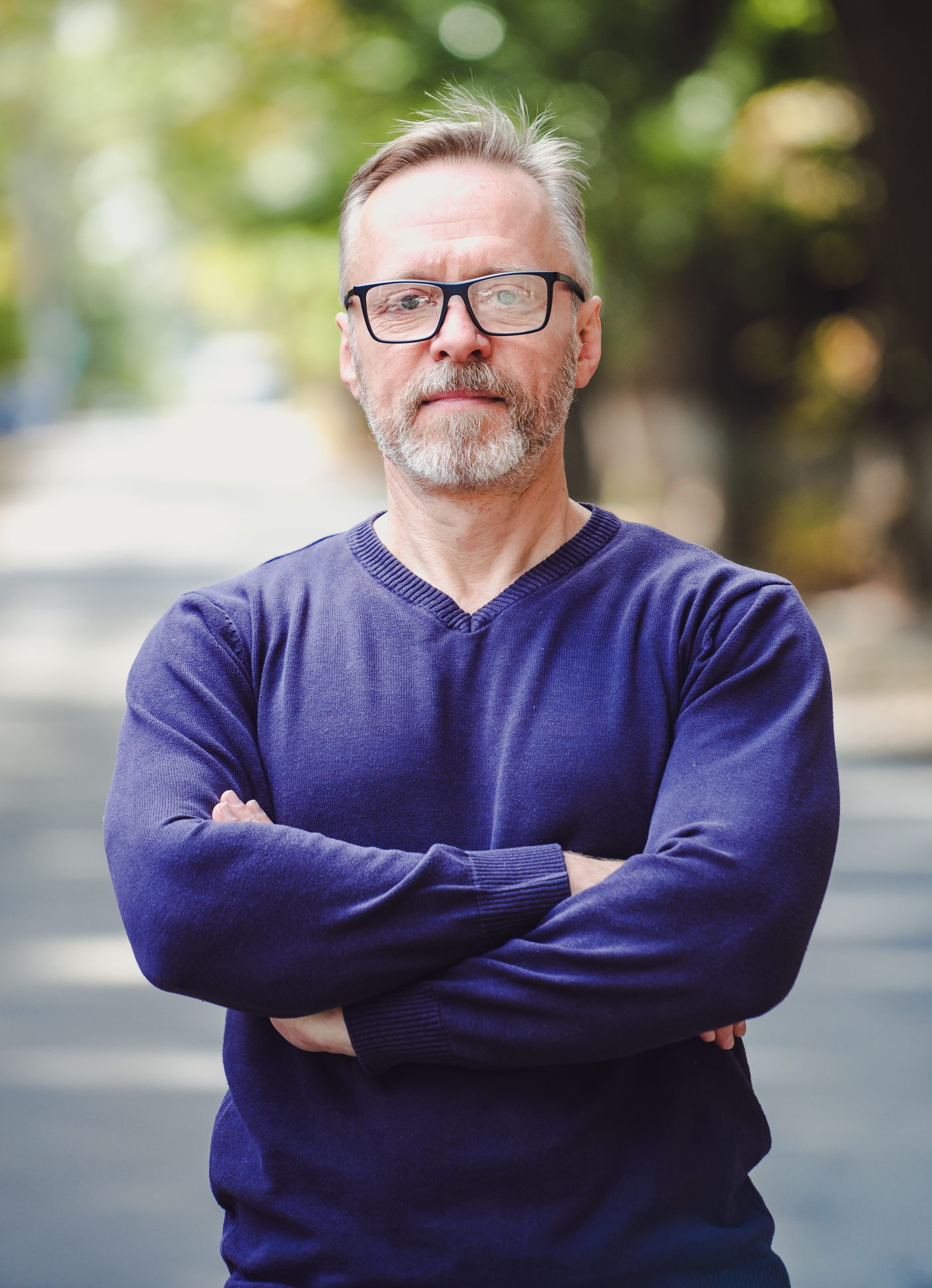 Mature man, grey beard